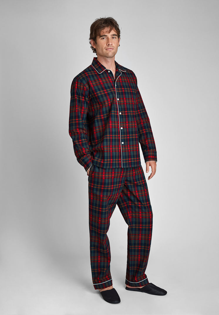 Henry Pajama Set in Berry Plaid Flannel